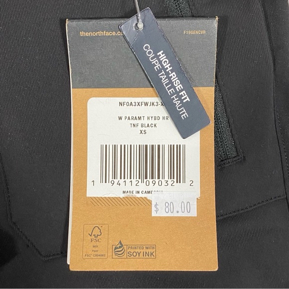 NEW North Face Paramount Hybrid Black Legging Tights - Picture 7 of 8